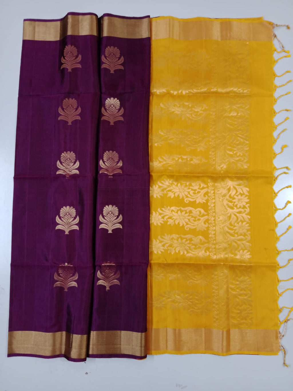 Coffee Brown with Yellow pallu (STM/3316)