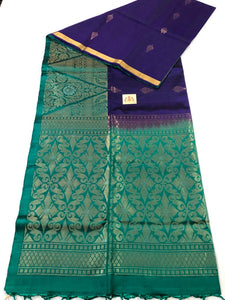 Purple with Bottle Green Pallu (Turning) (STM/3337)