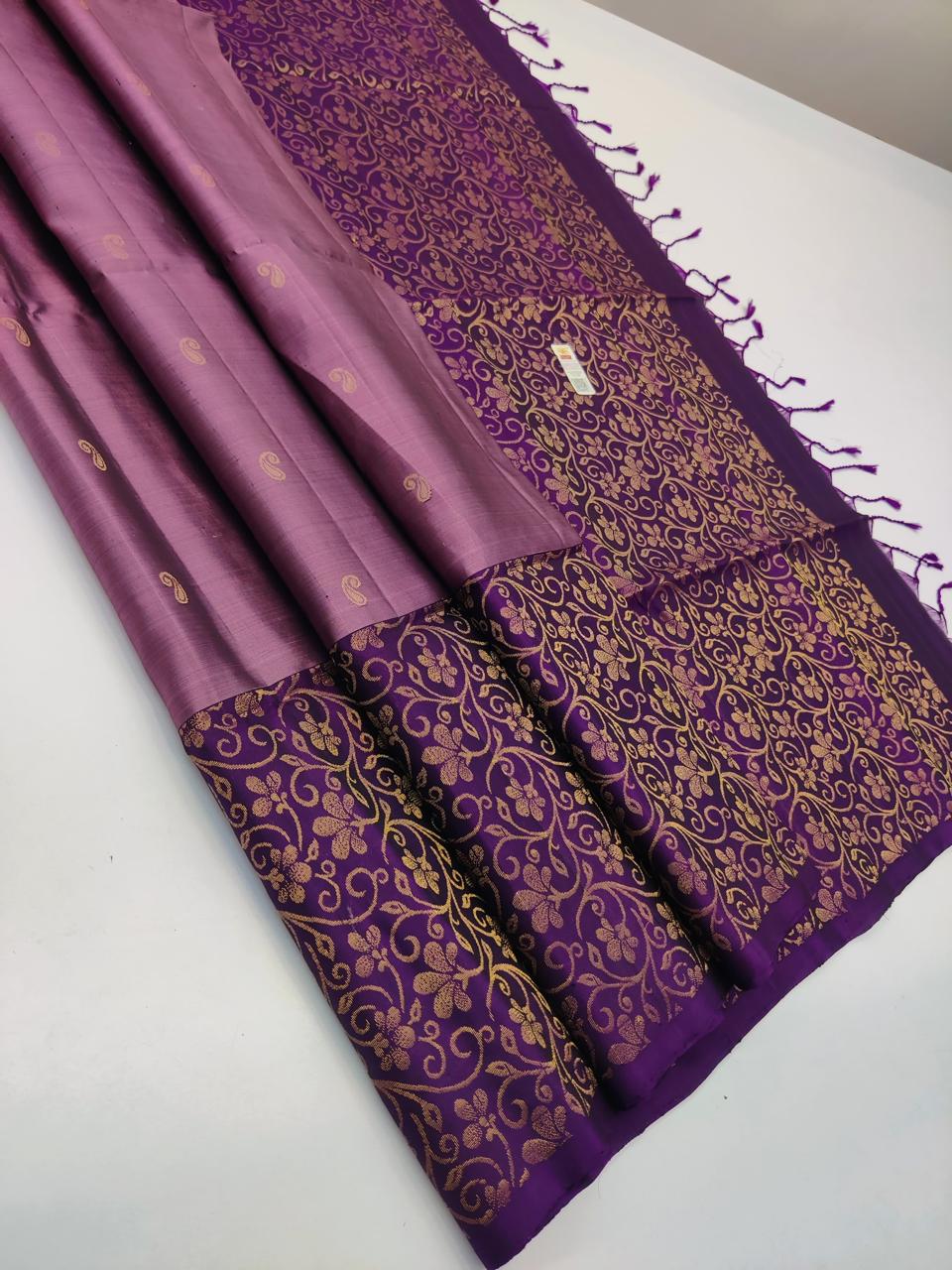 Grape wine with Purple Pallu (TURNING) (STM/3356)