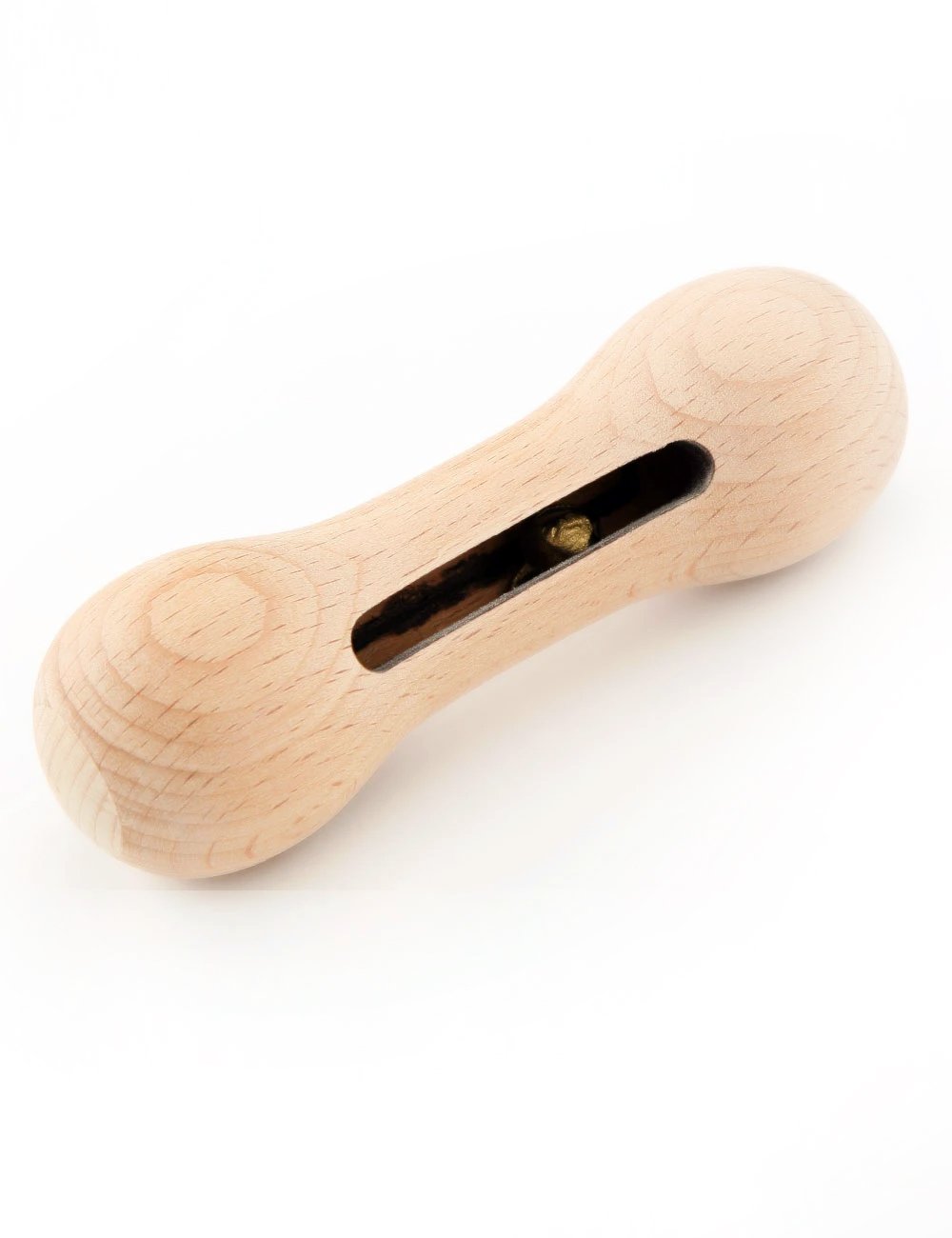 Neem Wooden Rattle - Dumbbell with bell