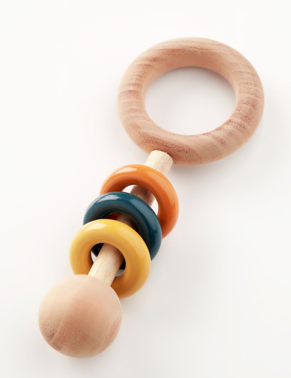 Wooden Rattle - Magnifier Multicolor